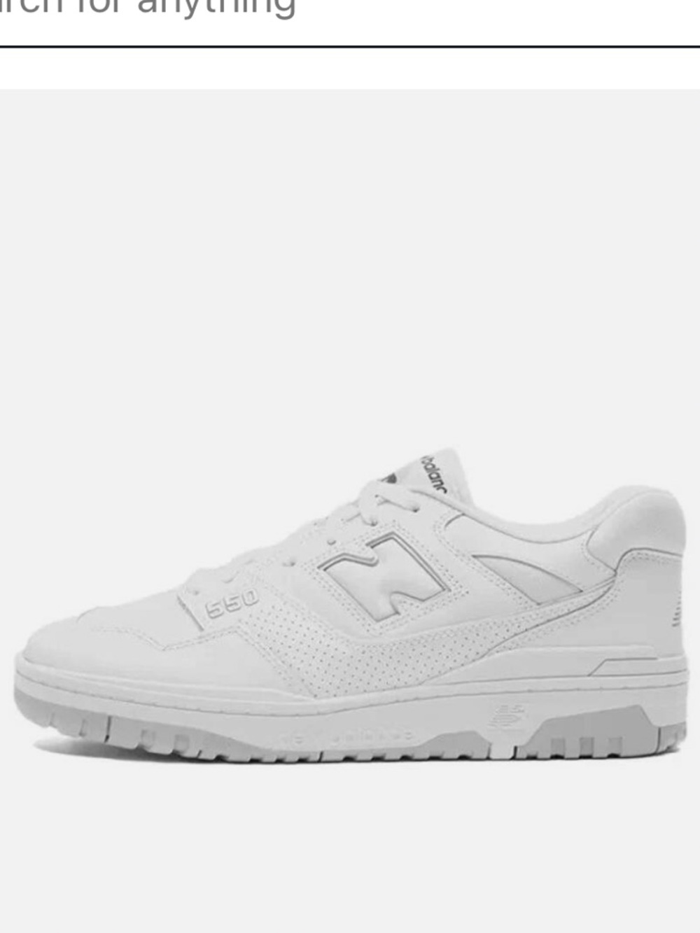 New Balance 550 White Low-Top Sneakers